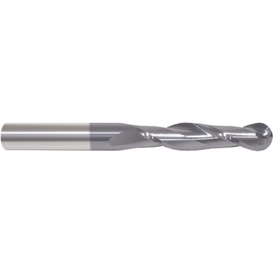 5/32" Dia. /16" Shank /4" DOC x 2-1/2" OAL, Carbide AlTiN, 2 Flute, Ballnose End Mill Series/List #5956T MT3292570