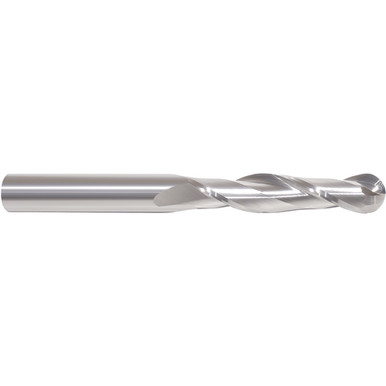 1/2" Dia. x 1/2" Shank x 1-1/2" DOC x 4" OAL, Carbide 2 Flute, 30 Degree Helix, Ballnose End Mill Series/List #5956 MT3257143