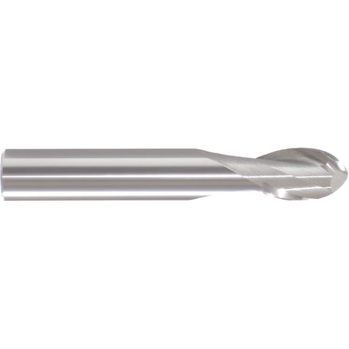 15/64" Dia. x 1/4" Shank x 7/16" DOC x 2" OAL, Carbide 2 Flute, 30 Degree Helix, Ballnose End Mill Series/List #5974 MT3257098