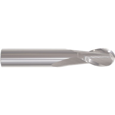 27/64" Dia. x 7/16" Shank x 1" DOC x 2-3/4" OAL, Carbide 2 Flute, 30 Degree Helix, Ballnose End Mill Series/List #5940 MT3257138