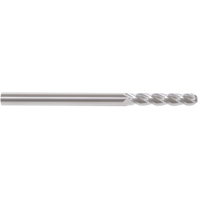 3/8" Dia. /8" Shank x 1-1/2" DOC x 6" OAL, Carbide 4 Flute, 30 Degree Helix, Ballnose End Mill Series/List #5953 MT3257196