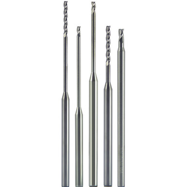 0.0550" x 1/8" x 0.3850" x 2 1/2" 3 Flute Single End Carbide Finishing Center Cutting End Mill-Uncoated Series/List #5916 MT3838502