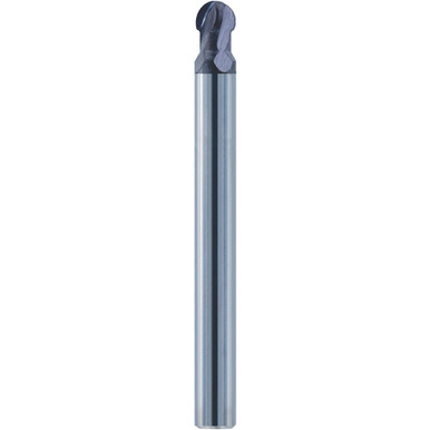 1/4" Dia. x 1/4" Shank x 0.213" DOC x 4" OAL, Carbide nACo, 4 Flute, Ballnose End Mill Series/List #5922 MT1398982