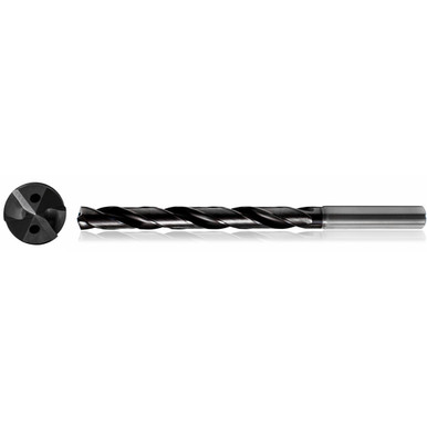 7.1 mm Dia. x 8 mm Shank x 53 mm Flute Length x 91 mm OAL, 5xD, TiAlCN, 2 Flute, Coolant Thru, h6, Cylindrical, Solid Carbide Drill Series/List #NG11 MU061125858