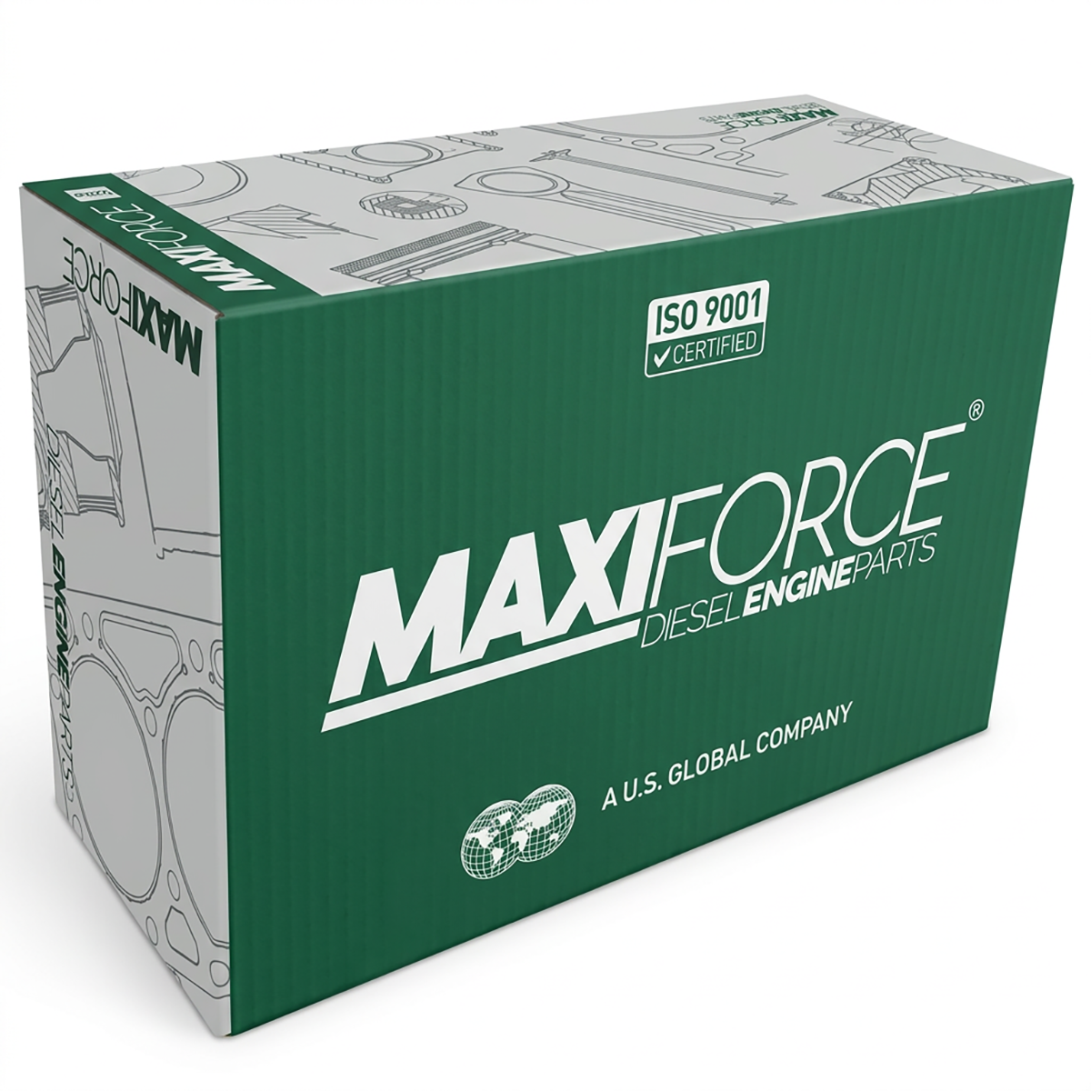 Maxiforce Basic Engine Kit, Standard Pistons, .020" Main Bearings, .010" Rod Bearings, Turbo Or Naturally Aspirated, 3054 for Caterpillar