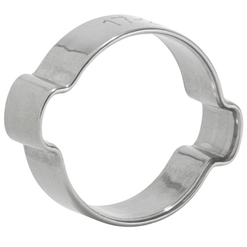 Mikalor Clamps LLC 23012140 13-15 mm Stainless Steel W4 AISI 304 Two Ear Clip - Box Qty 500