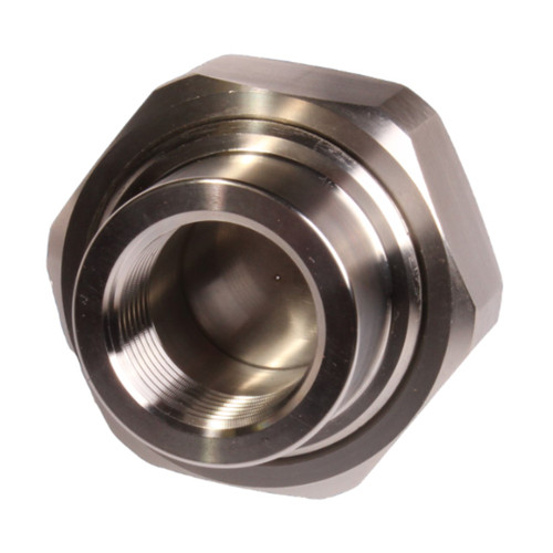 HART Industrial O-3131-4-V-316 3/4 in. FNPT Class 3000 316 Stainless Steel Threaded Union - FKM Seal, Orifice Plate