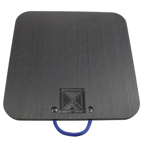 Cope Plastics 24 in. x 24 in. x 1 in. Outrigger Pad,25 Ton Load Capacity, Black