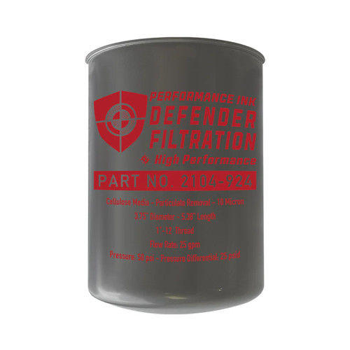 Performance Ink PI-2104-924-C 10 Micron Particulate Spin-On Fuel Dispenser Filter (300-10)