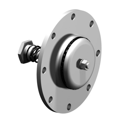 Betts 4 in. TTMA Flange Outbreathing Vapor Rail Vent - Aluminum/Stainless w/ Nitrile Disc