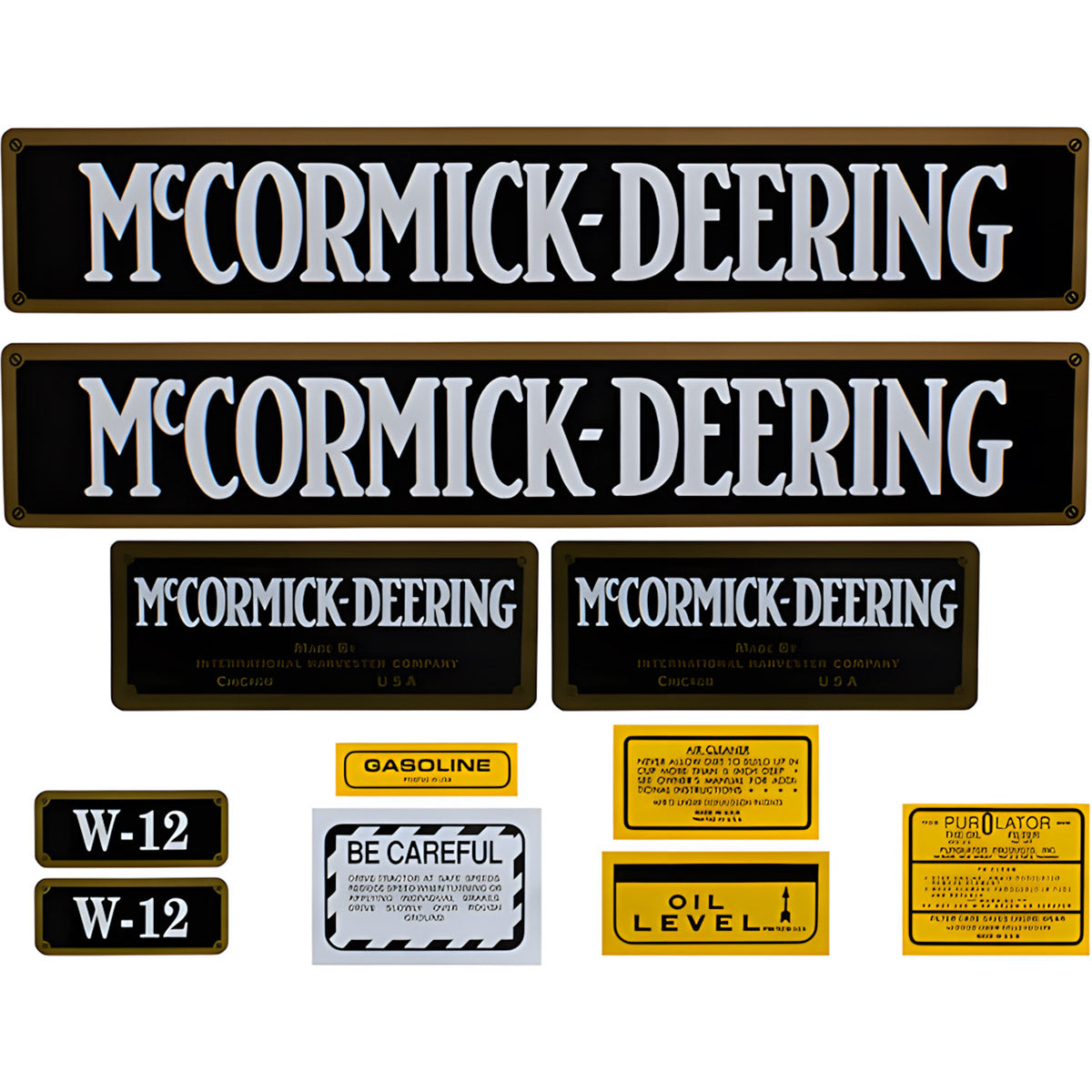 Decal Set for International / Farmall W-12 Mylar