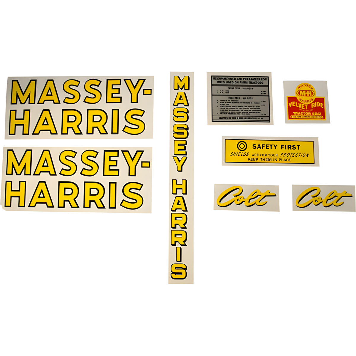 Decal Set for Massey Harris Colt Mylar