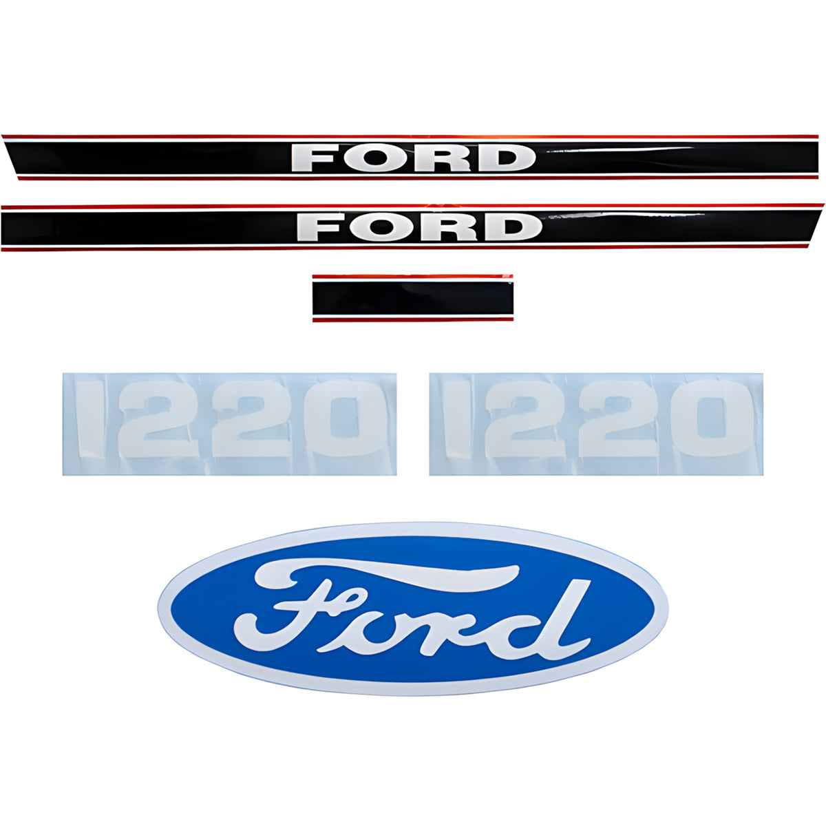 Decal Set for Ford 1220 Mylar - Hood Only