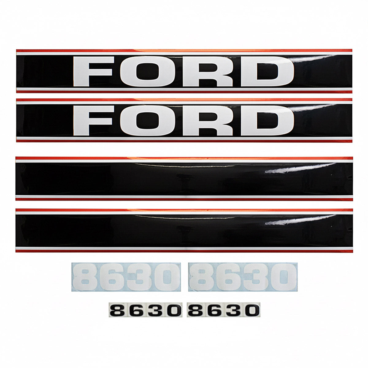 Decal Set for Ford 8630 Mylar - Hood Only