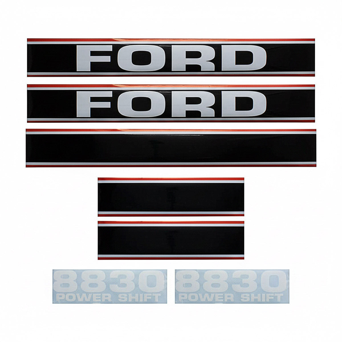 Decal Set for Ford 8830 Mylar - Hood Only