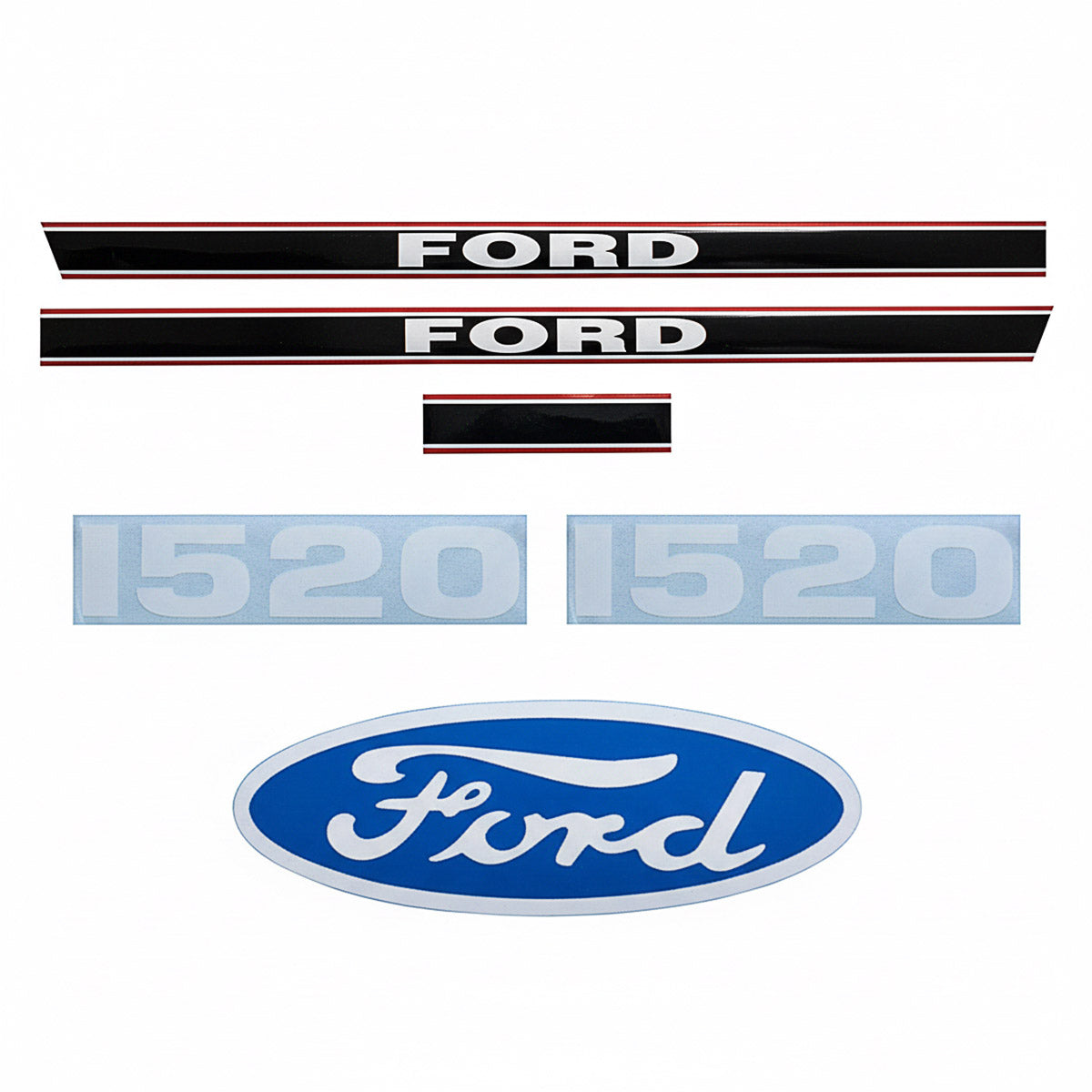 Decal Set for Ford 1520 Mylar - Hood Only