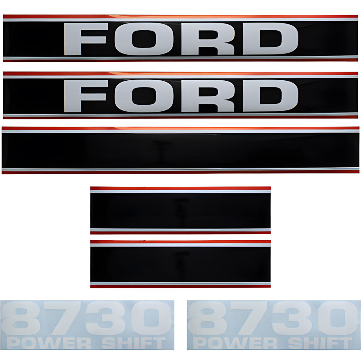Decal Set for Ford 8730 Mylar - Hood Only