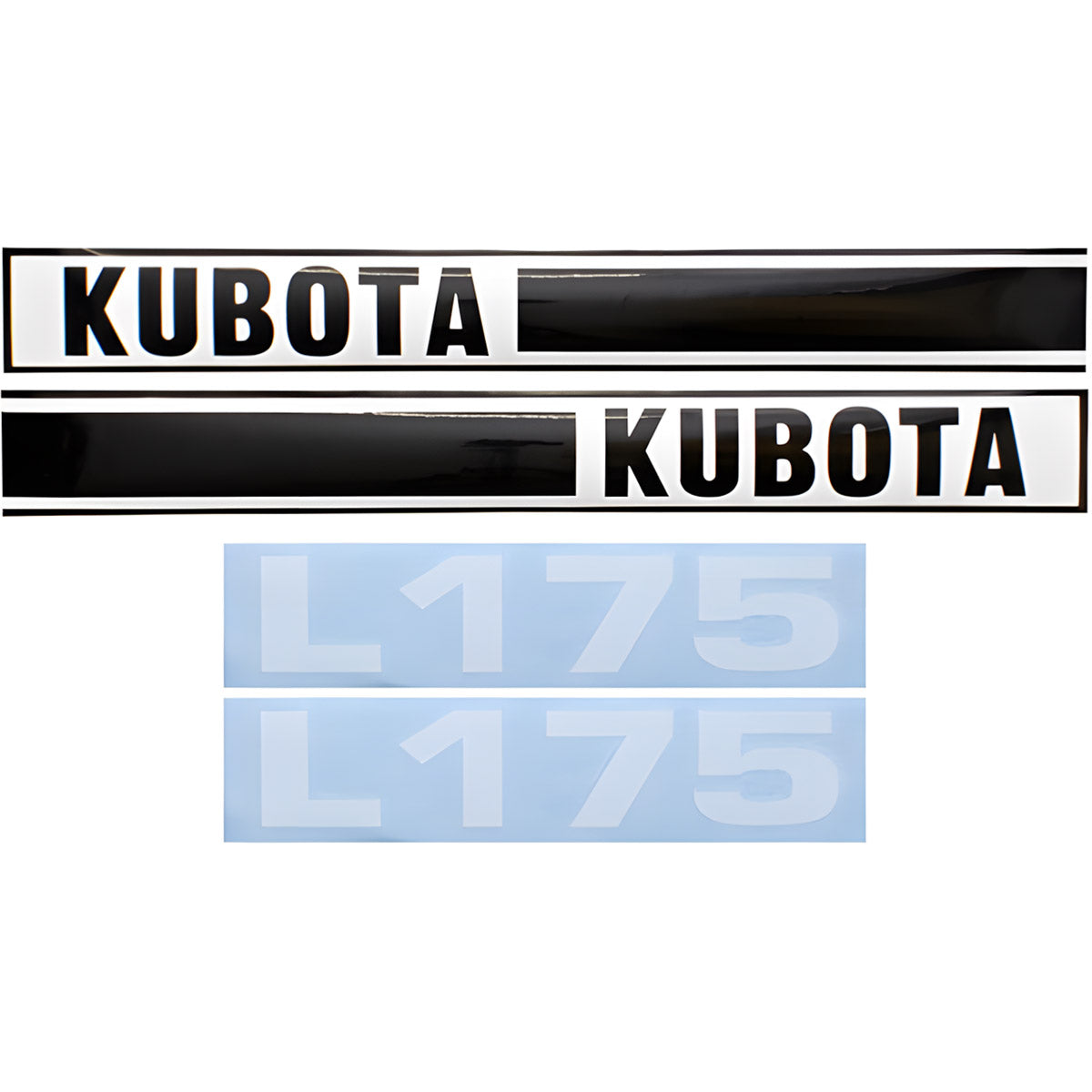 Decal Set for Kubota L175 Mylar - Hood Only