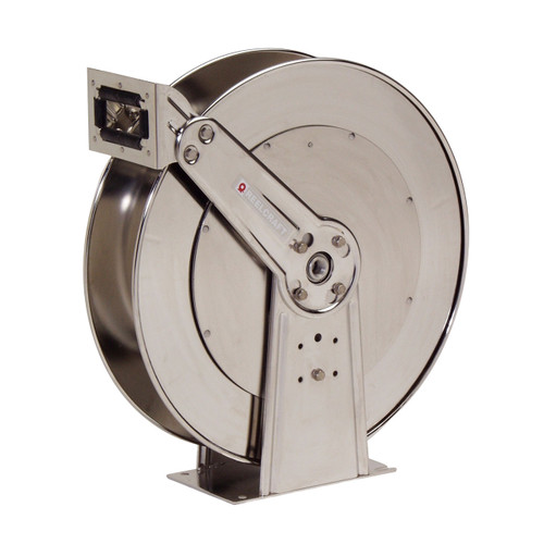 Reelcraft D84000 OLS-S Stainless Steel Hose Reel - Reel Only - 1 in. x 50 ft. - 500 PSI