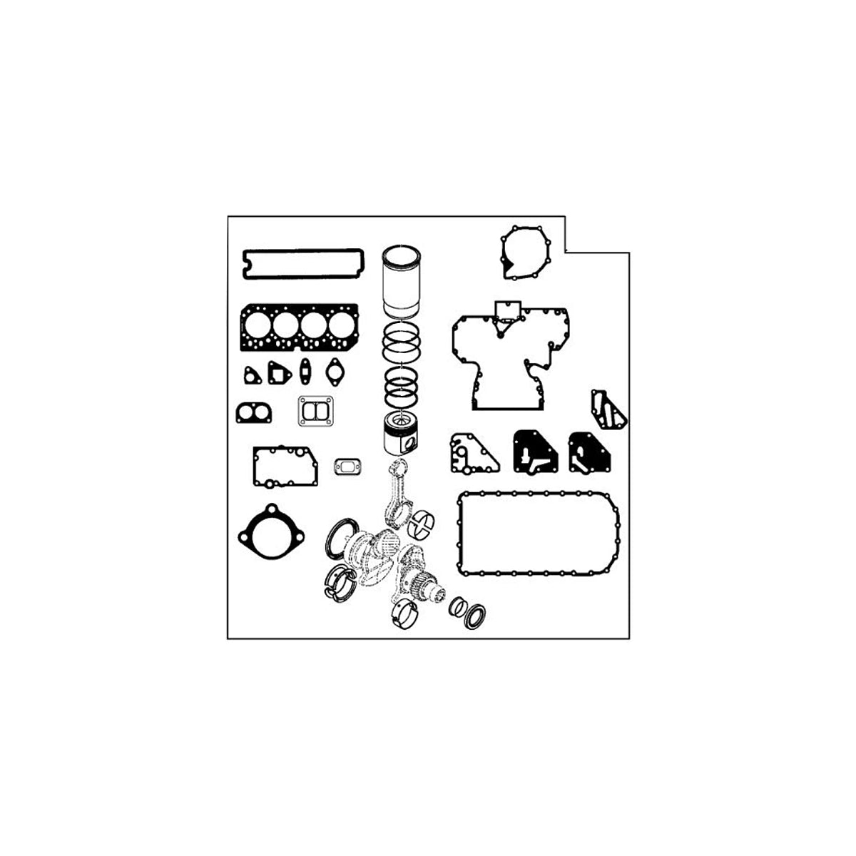 Maxiforce Overhaul Engine Kit 4.5L (RE59277) for John Deere RE66093A-10/20