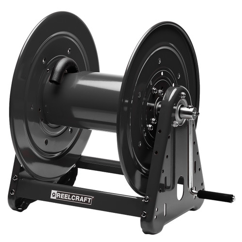 Reelcraft CA33112 L-35BK Premium Duty Hand Crank Hose Reel - Reel ONLY