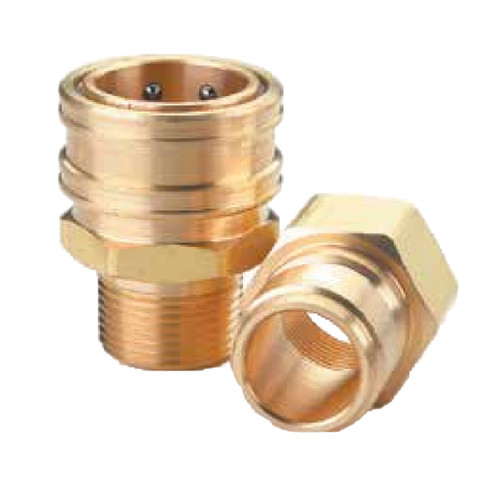 PCI ST Brass Non-Valved Couplings - Coupler (Male Threads)