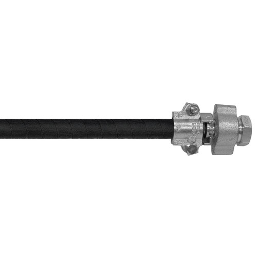 BadgerFlex 1/2 in. Steam Hose Assembly w/ Female NPT Ground Joint Ends - Black