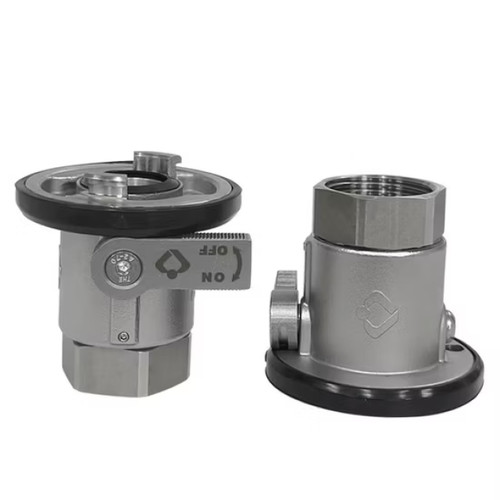 DataMate 2 in. 304 Stainless Steel Dual Interlock Quick Coupling for Liquid Cooling Systems - Female NPT
