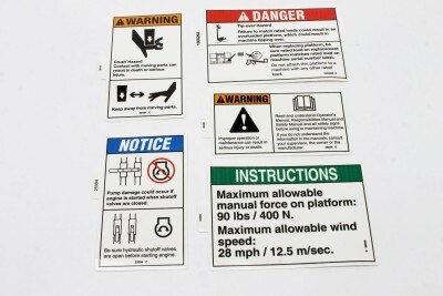 Genie Part # T108102GT – Decal Kit, Words, S80/85
