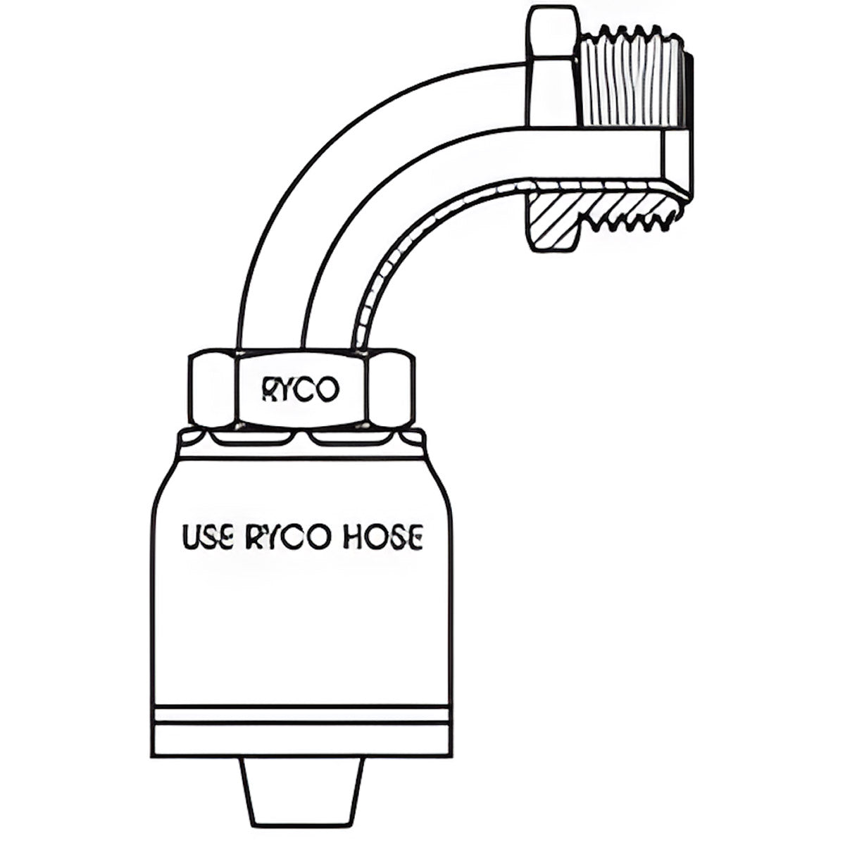SAE MALE INVRTD FLARE 90 BEND WITH 7/16 INCH THREAD FOR 1/4 INCH HOSE