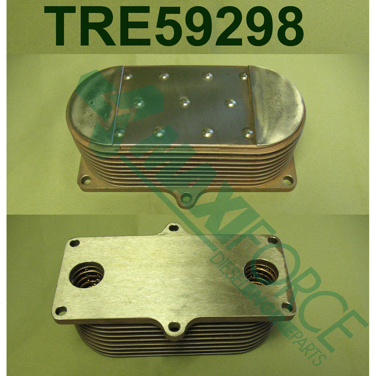 Maxiforce Cooler, Oil, Brick Type, 9 Plate, 4045/6068 Pt for John Deere RE59298