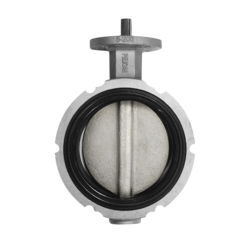 Pelican V-200-A-AL-DI-BE-05 5 in. Aluminum Butterfly Valve, Iron Disc & SS Stem, No Handle, EPDM Seat