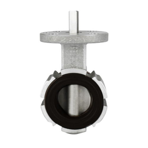 Pelican V-200-A-AL-SS-BE-02 2 in. Aluminum Butterfly Valve w/SS Stem& SS Disc, Black EPDM Seat
