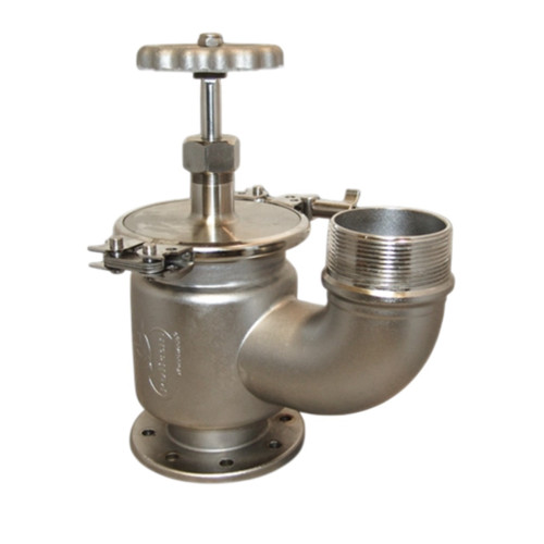 Pelican V-747-A-316-0303-90T Stainless Steel Flowmaster EZ Clean QRB Discharge Valve Assembly, 3 in. TTMA x 3 in. 90° MNPT