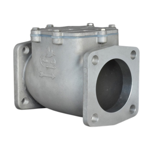 Pelican V-SC-BT-A-3030FL-AL 3 in. x 3 in. TTMA Sq Flange Aluminum Swing Check Valve w/ Bolted Top