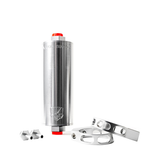 Shop 48 Vapor Trapper™ VT6SIL-3/8-P 3/8 in. x 6 in. Silver Universal Charcoal Canister Fuel Tank Vent Line Vapor Filter (Premium Package)