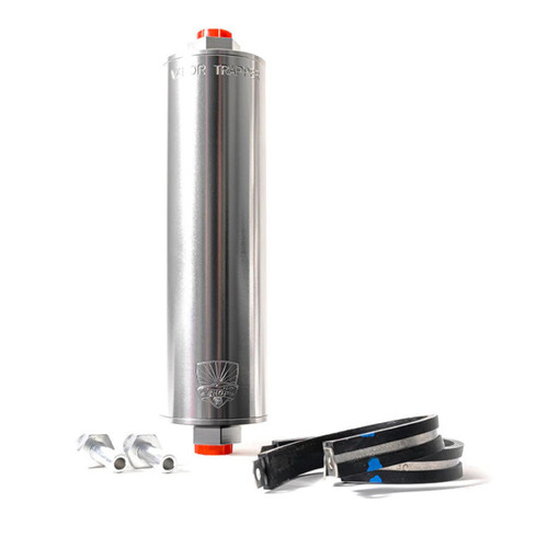 Shop 48 Vapor Trapper™ VT8SIL-3/8-B 3/8 in. x 8 in. Silver Universal Charcoal Canister Fuel Tank Vent Line Vapor Filter (Basic Package)