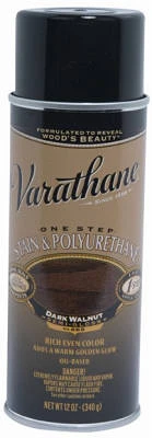 Dark Walnut Wood Stain & Polyurethane, 12-oz. Spray