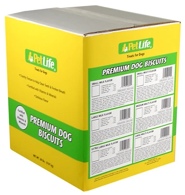 Dog Biscuits, Multi-Flavor, Large, 20-Lbs.