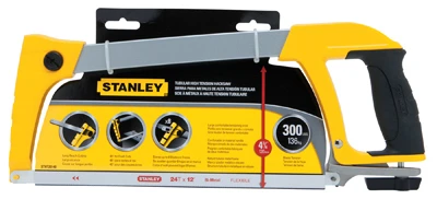 High-Tension Hacksaw, Soft-Grip Handle, 12 In.