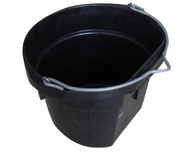 Flat Bucket, Rubber, 18-Qts.
