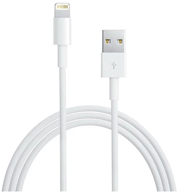 Apple Lightning Power & Sync Cable, White, 10-Ft.