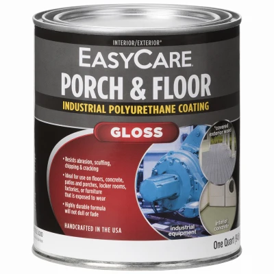 Porch & Floor Polyurethane Enamel, Interior/Exterior, Tile Red Gloss, 1 Qt.