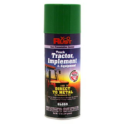 Rust-Preventative Spray Paint & Primer, Direct-to-Metal, Truck, Tractor, Implement & Equipment, John Deere Green, 12 oz.