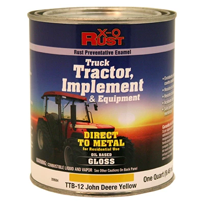 Rust-Preventative Paint & Primer, Direct to Metal, Truck, Tractor, Implement & Equipment, John Deere Yellow, 1 Qt.