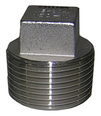 Stainless Steel Pipe Plug, 1/2 In.