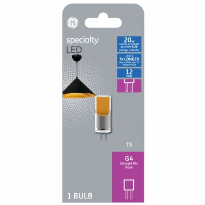 LED Light Bulb, T3, Warm White, Frosted, Non-Dimmable, 90 Lumens, 1-Watts