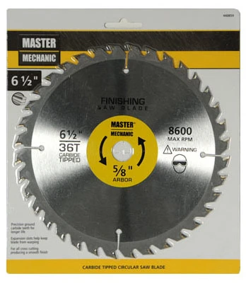 Smooth-Cut Combo Circular Saw Blade, 36-Tooth x 6-1/2 In.