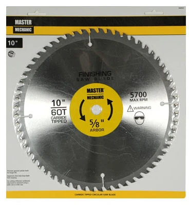 Precision Cutoff Circular Saw Blade, 60-Tooth x 10 In.