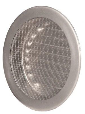 Circle Vent, White, 4 In.